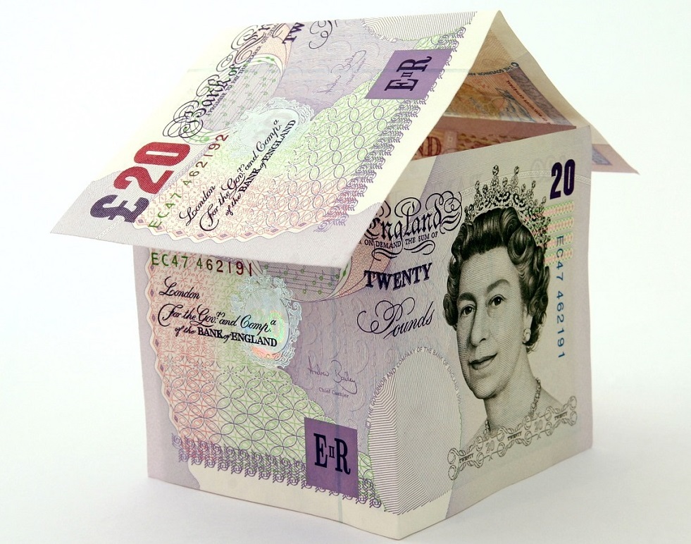 building of £20 notes