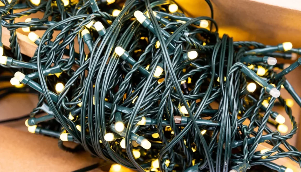 Christmas tree lights and electrical safety