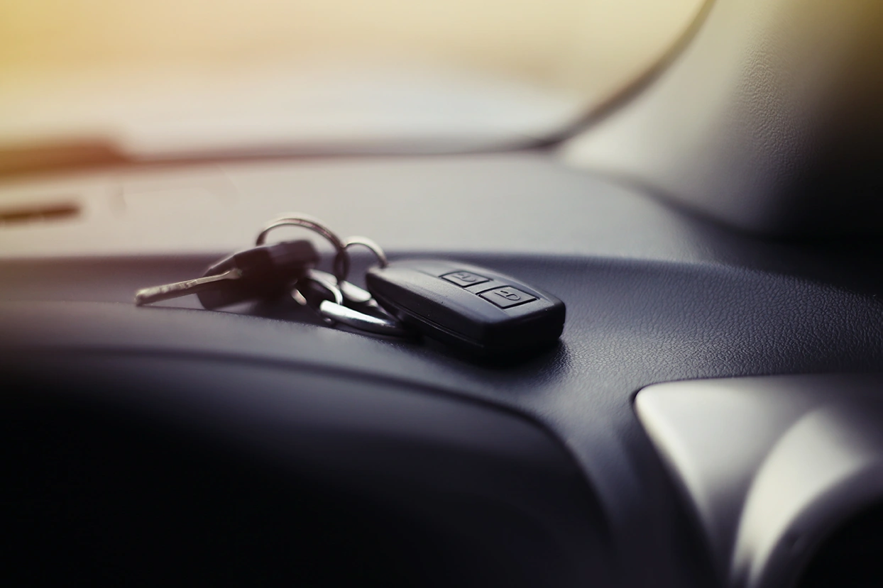 Car keys close up