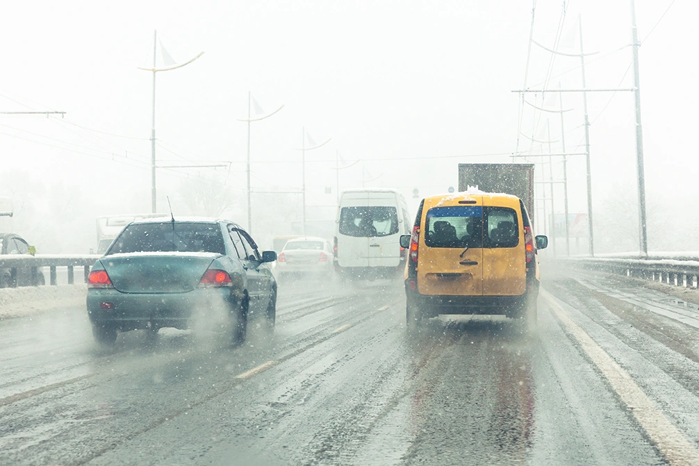 Poor driving conditions