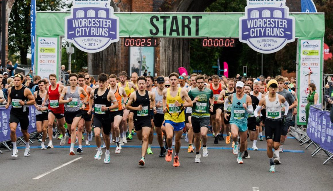 The start of the 2025 Worcester City 10K